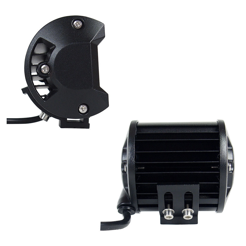 Pair 4inch CREE LED Work Light Bar Flood Beam Offroad Driving Lamp Reverse Fog - ShopFrenzy