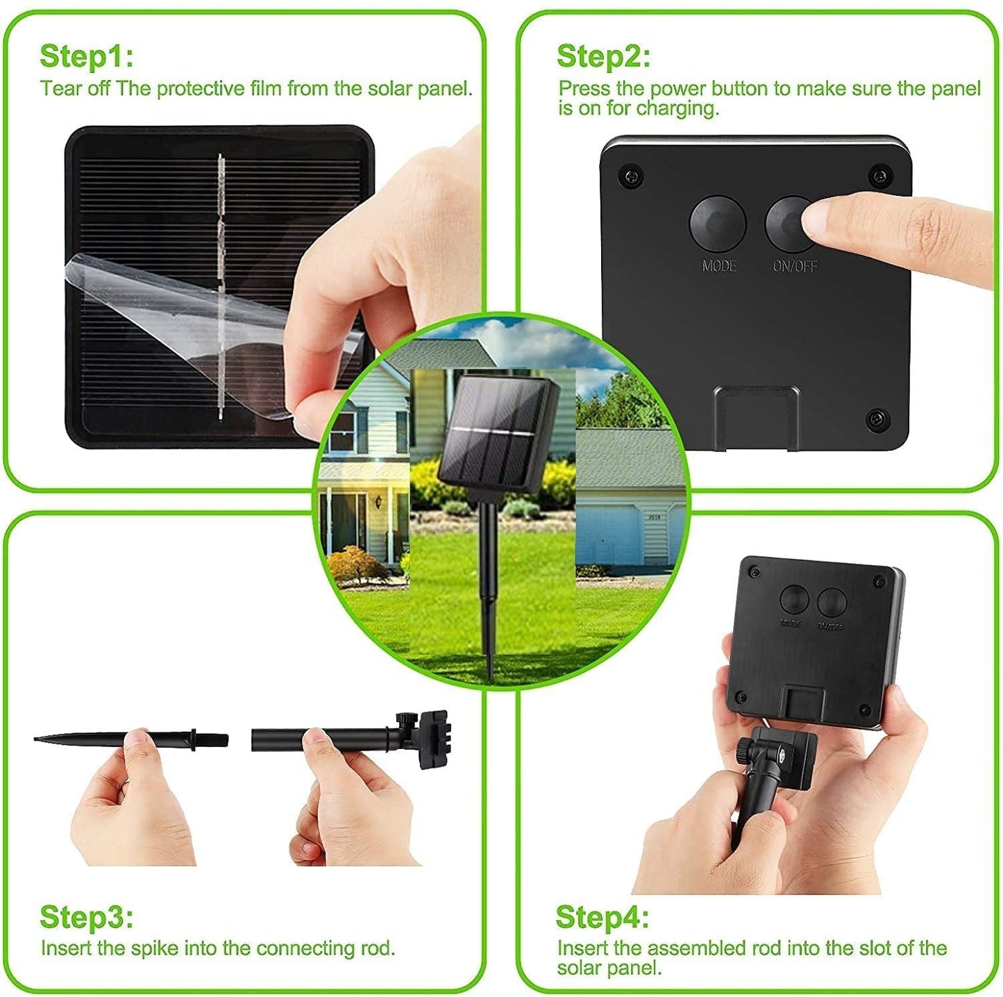20m 200 LED Solar Powered Outdoor Lights with 8 Lighting Modes and Waterproof for Home,Garden and Decoration ShopFrenzy