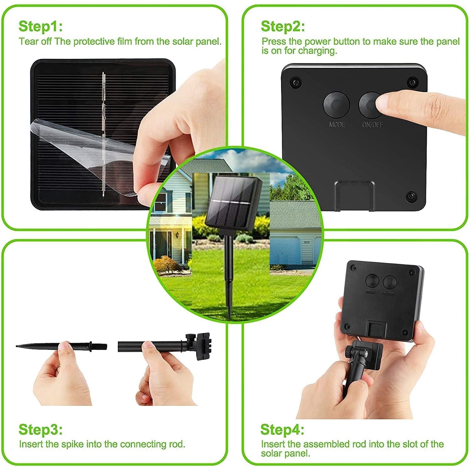 20m 200 LED Solar Powered Outdoor Lights with 8 Lighting Modes and Waterproof for Home,Garden and Decoration ShopFrenzy