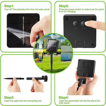20m 200 LED Solar Powered Outdoor Lights with 8 Lighting Modes and Waterproof for Home,Garden and Decoration ShopFrenzy