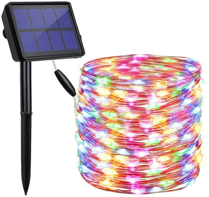 20m 200 LED Solar Powered Outdoor Lights with 8 Lighting Modes and Waterproof for Home,Garden and Decoration ShopFrenzy