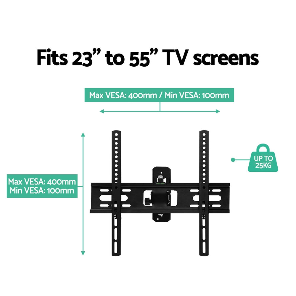 Artiss TV Wall Mount Bracket Tilt Swivel Full Motion Flat Slim LED LCD 23 inch to 55 inch ShopFrenzy