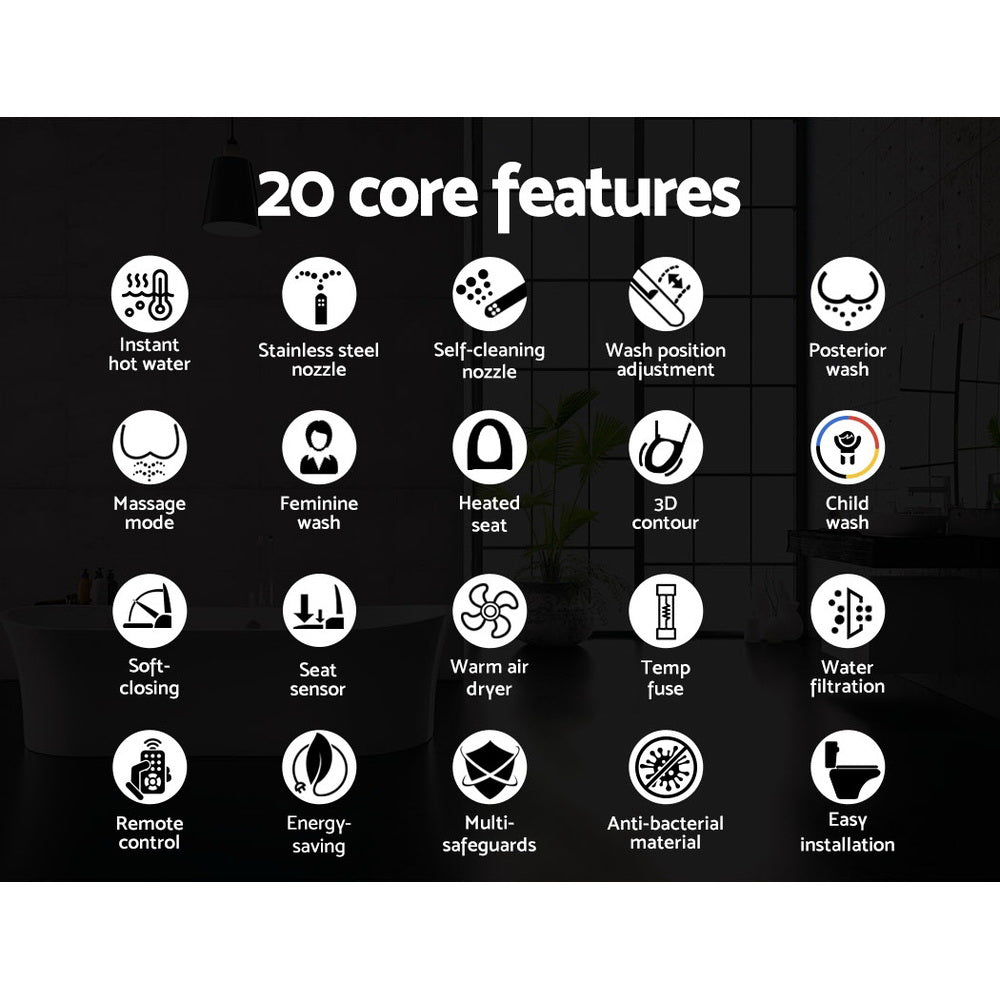 Cefito Bidet Electric Toilet Seat Cover Remote Control - ShopFrenzy