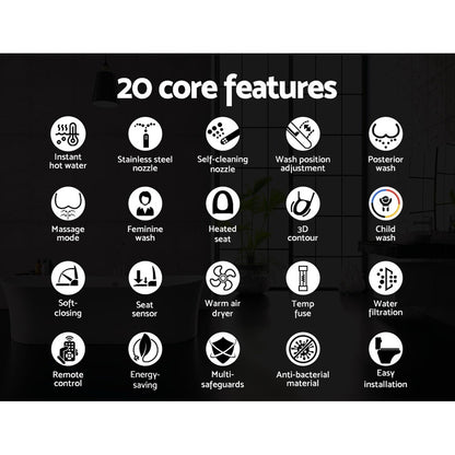 Cefito Bidet Electric Toilet Seat Cover Remote Control - ShopFrenzy