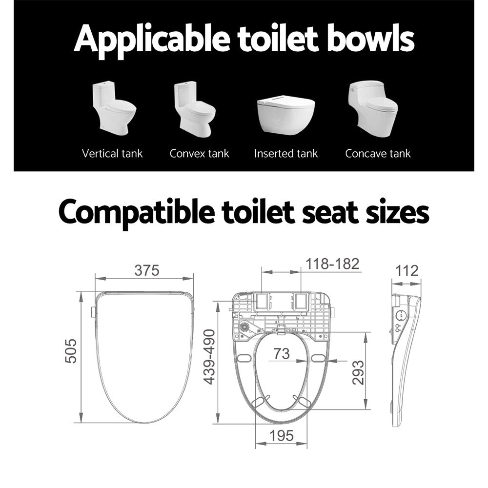 Cefito Bidet Electric Toilet Seat Cover Remote Control - ShopFrenzy
