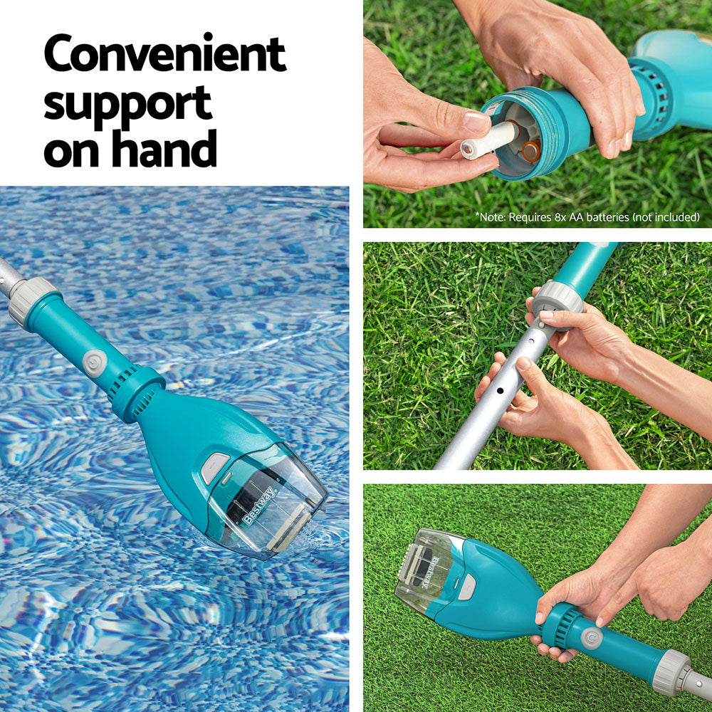 Bestway Pool Cleaner Vacuum Cordless Swimming Pools Cleaning Kit - ShopFrenzy