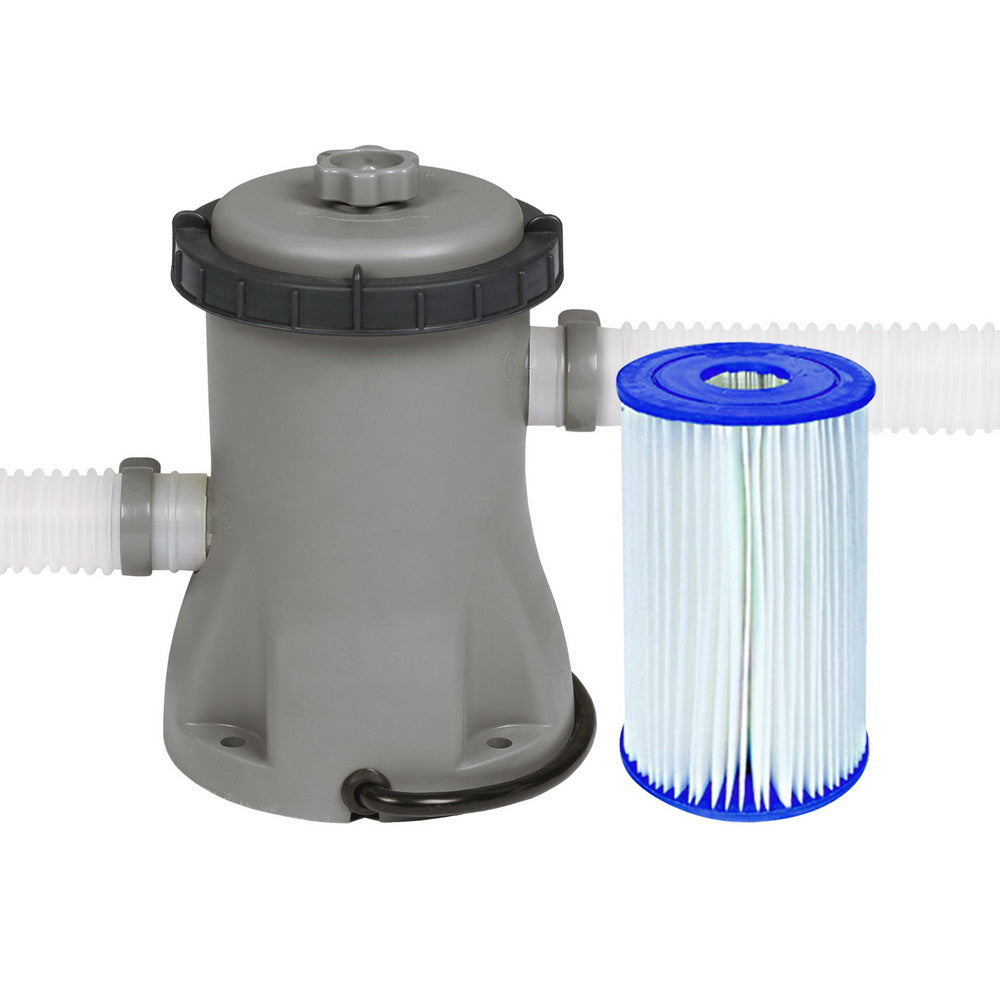 Bestway Pool Pump Cartridge Filter 330GPH 1249L/H Flowclear™ Filters Cleaner - ShopFrenzy