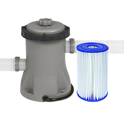 Bestway Pool Pump Cartridge Filter 330GPH 1249L/H Flowclear™ Filters Cleaner - ShopFrenzy