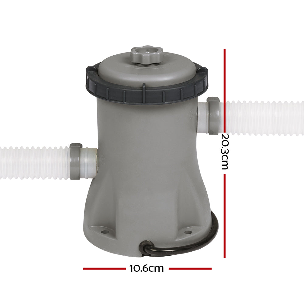 Bestway Pool Pump Cartridge Filter 330GPH 1249L/H Flowclear™ Filters Cleaner - ShopFrenzy