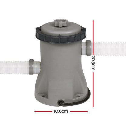 Bestway Pool Pump Cartridge Filter 330GPH 1249L/H Flowclear™ Filters Cleaner - ShopFrenzy