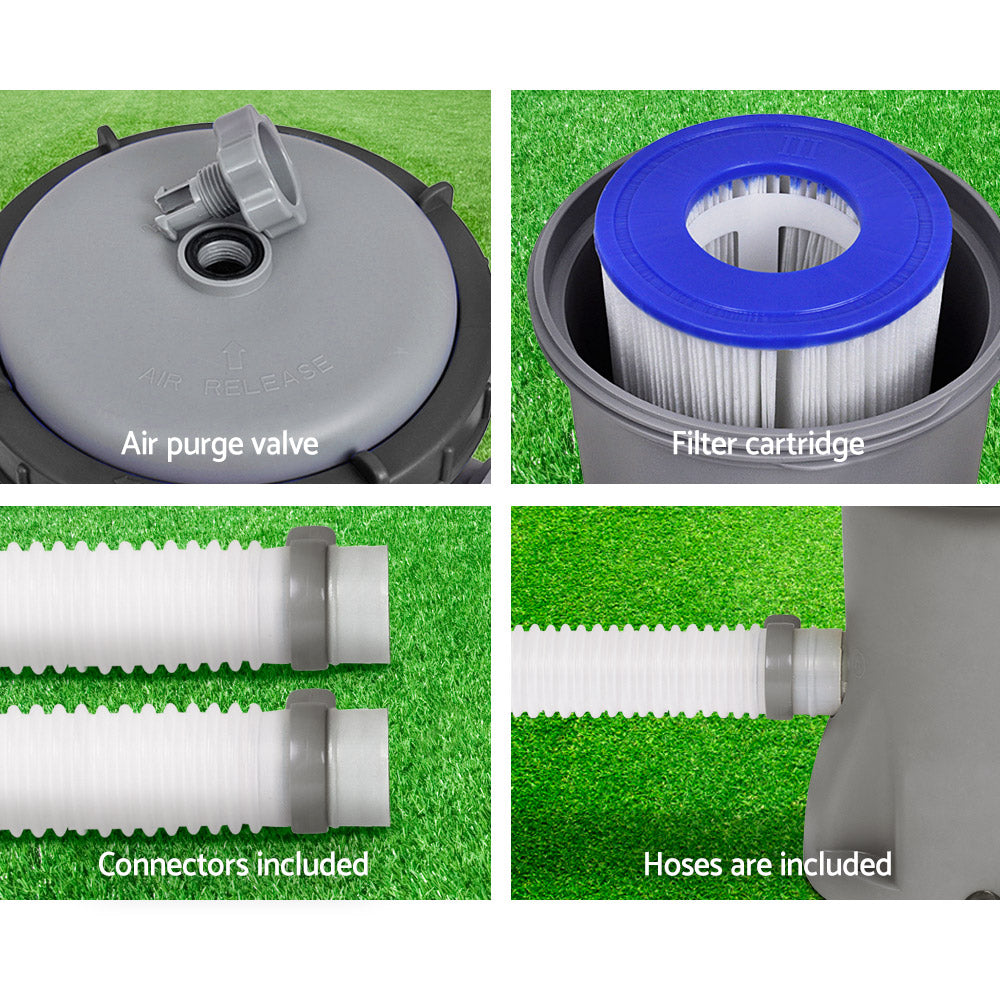 Bestway Pool Pump Cartridge Filter 330GPH 1249L/H Flowclear™ Filters Cleaner - ShopFrenzy