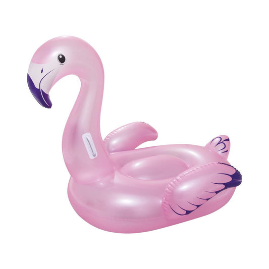 Bestway Kids Flamingo Rider Ride On Float Floating Seat Pool Lounger 1.27Mx1.27M - ShopFrenzy