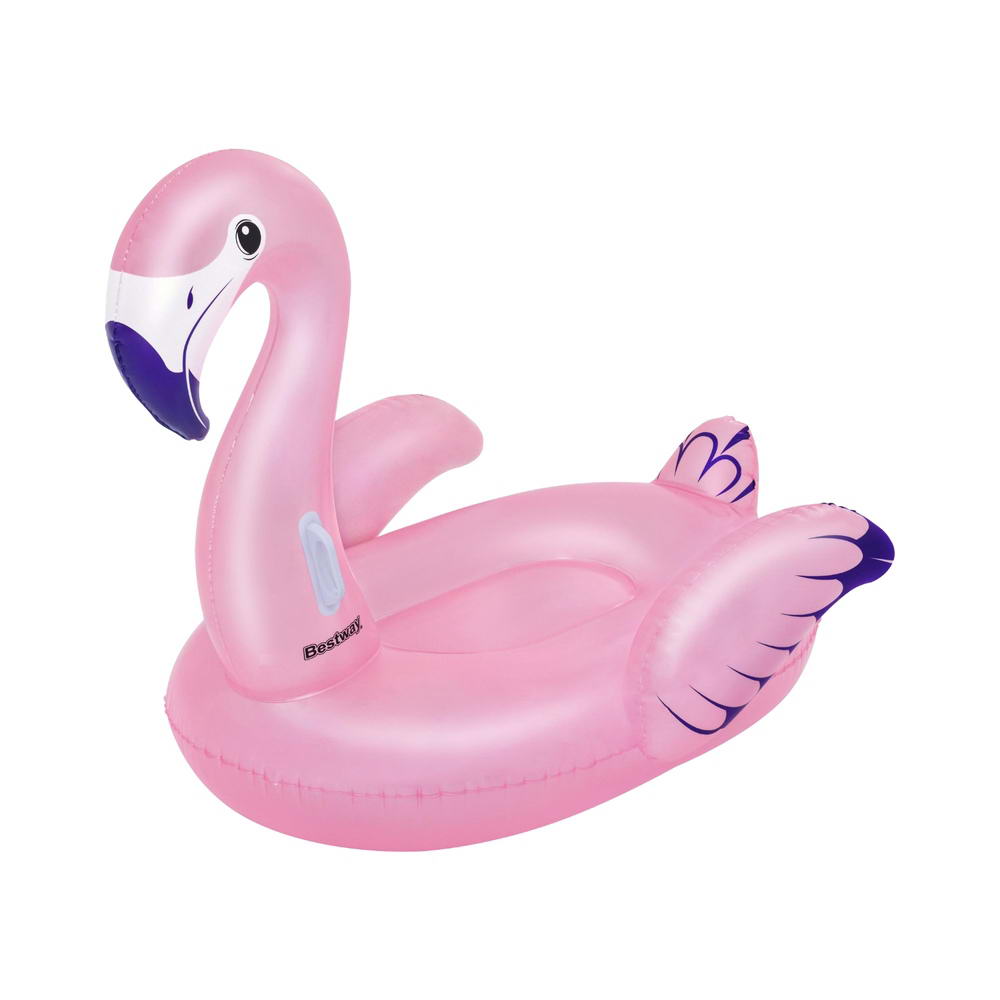 Bestway Flamingo Rider Ride On Float Floating Seat Pool Lounger 1.43Mx1.53M - ShopFrenzy