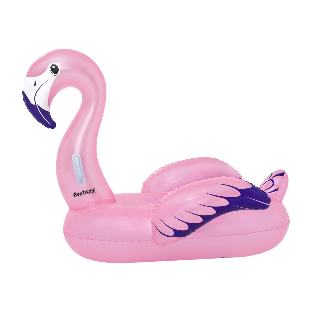 Bestway Flamingo Rider Ride On Float Floating Seat Pool Lounger 1.43Mx1.53M - ShopFrenzy