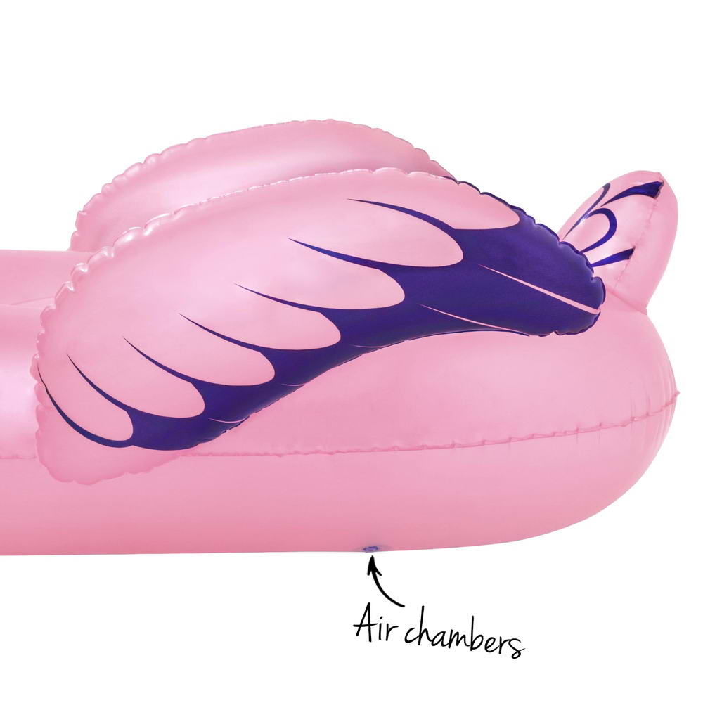 Bestway Flamingo Rider Ride On Float Floating Seat Pool Lounger 1.43Mx1.53M - ShopFrenzy