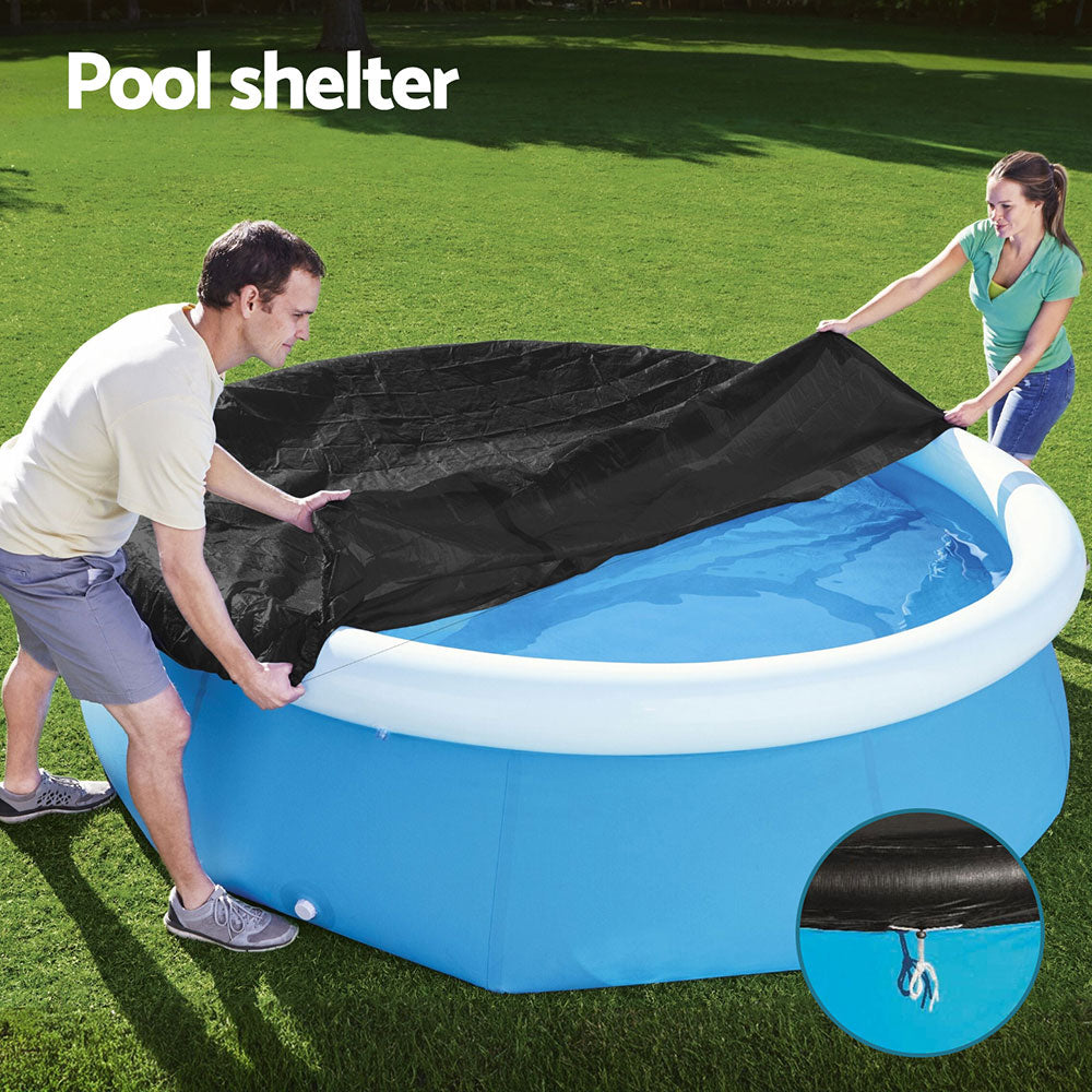 Bestway Pool Cover Fits 2.44m Above Ground Swimming Pool PVC Blanket - ShopFrenzy