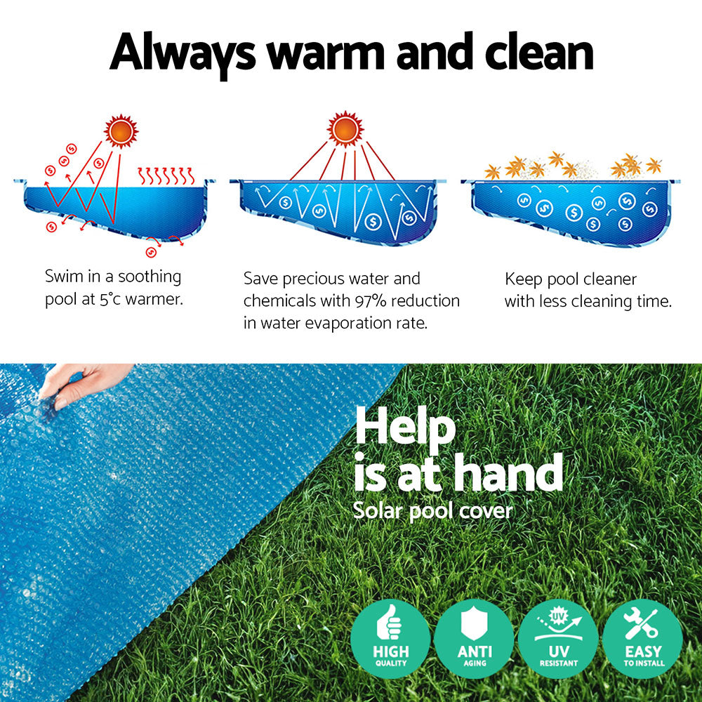 Bestway Pool Cover Solar Fits 4.17m Round Above Ground Swimming Pool Blanket - ShopFrenzy