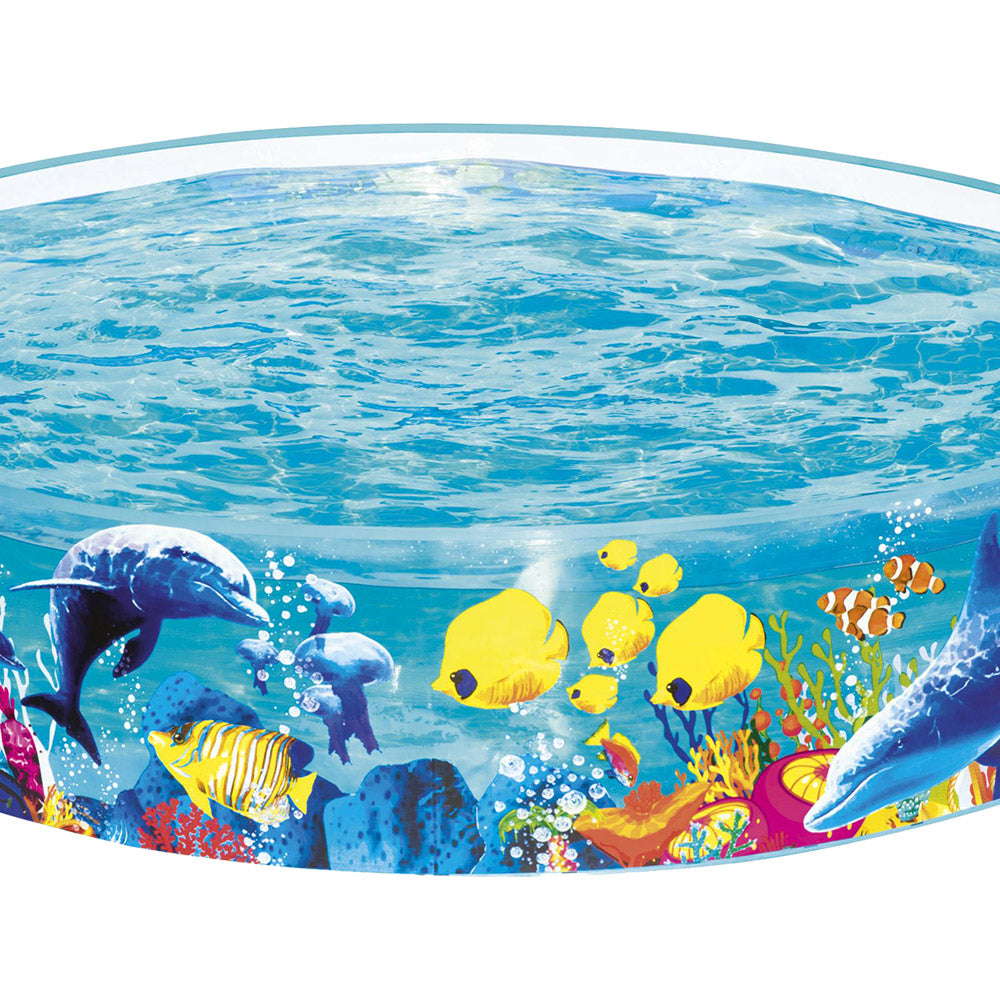Bestway Kids Pool 183x38cm Round Above Ground Rigid Swimming Pools Undersea 946L - ShopFrenzy