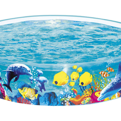 Bestway Kids Pool 183x38cm Round Above Ground Rigid Swimming Pools Undersea 946L - ShopFrenzy