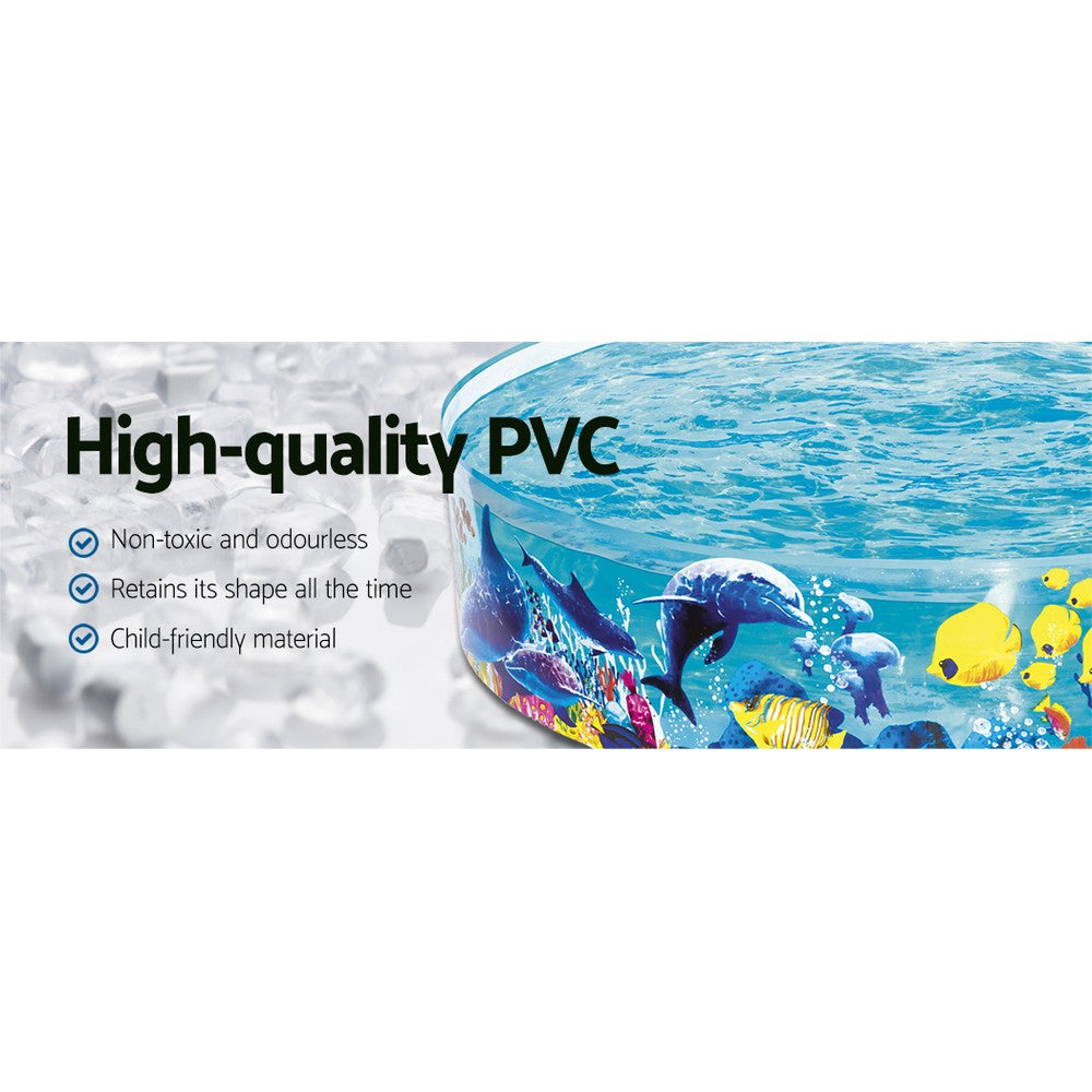 Bestway Kids Pool 183x38cm Round Above Ground Rigid Swimming Pools Undersea 946L - ShopFrenzy