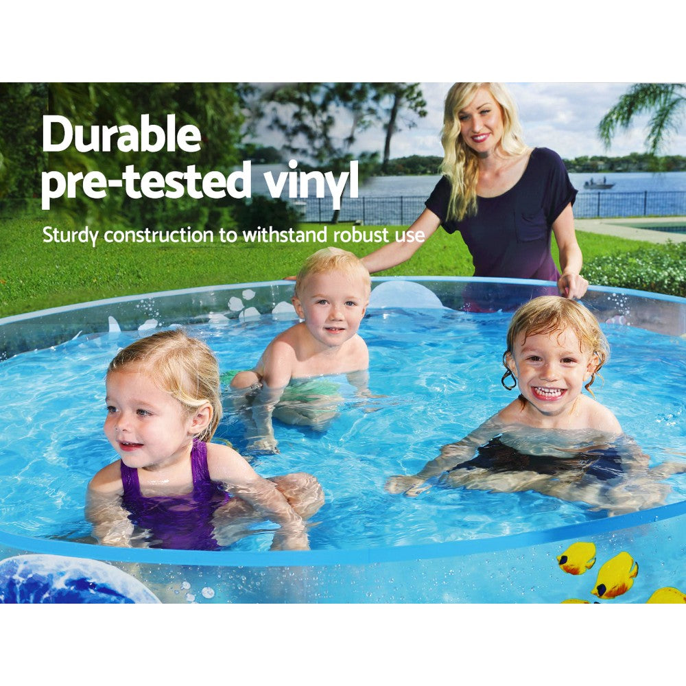 Bestway Kids Pool 183x38cm Round Above Ground Rigid Swimming Pools Undersea 946L - ShopFrenzy