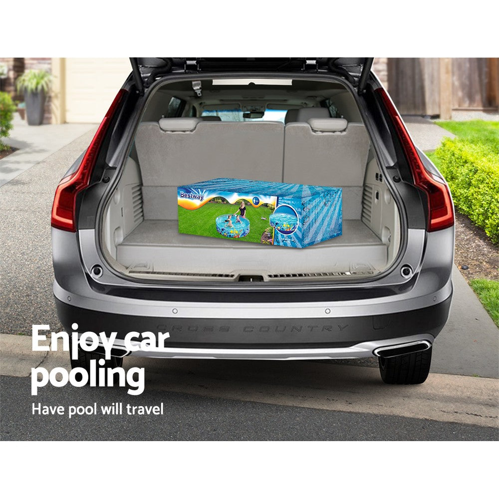 Bestway Kids Pool 183x38cm Round Above Ground Rigid Swimming Pools Undersea 946L - ShopFrenzy