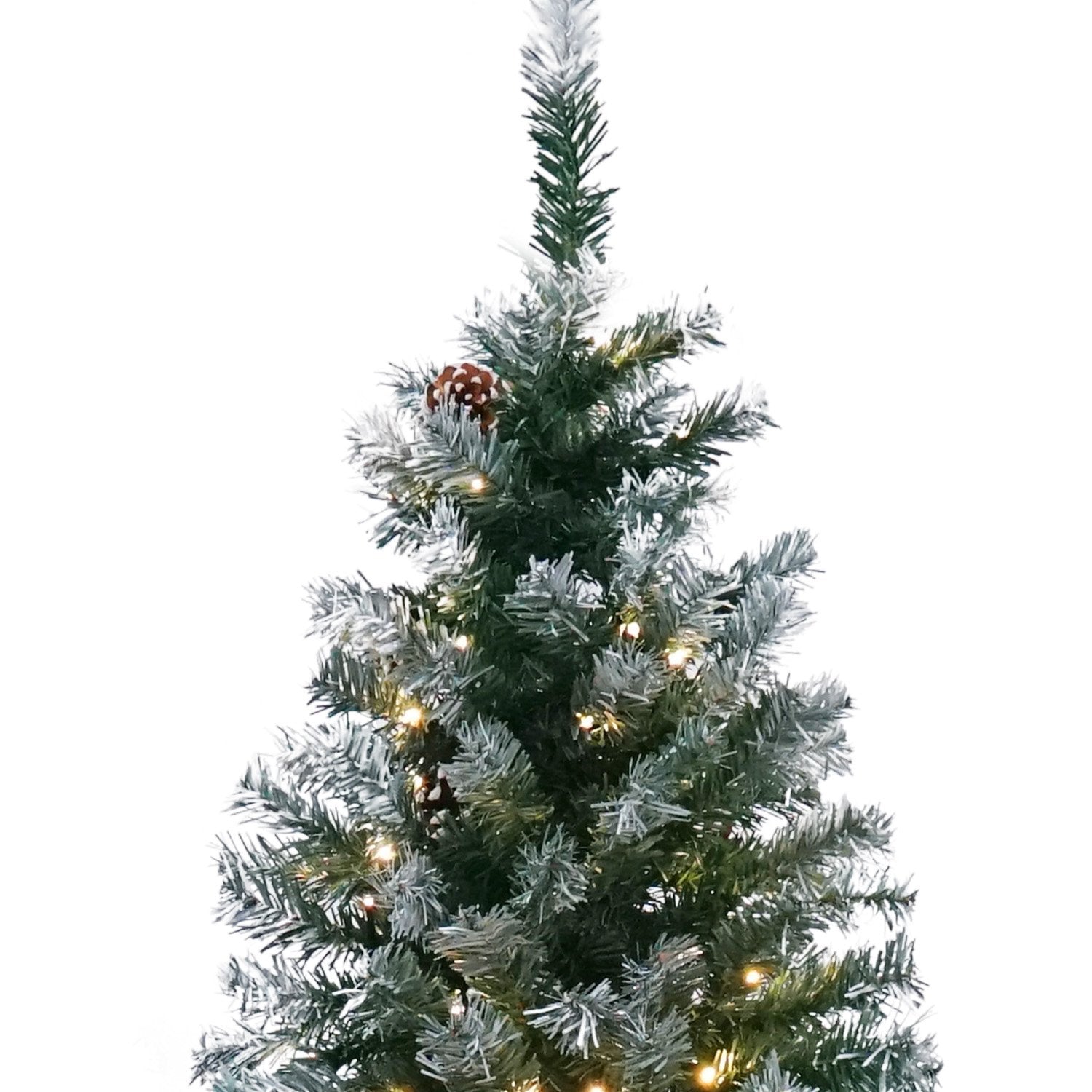 Best Value Christabelle 1.2m Pre Lit LED Christmas Tree Decor with Pine Cones Xmas Decorations ShopFrenzy