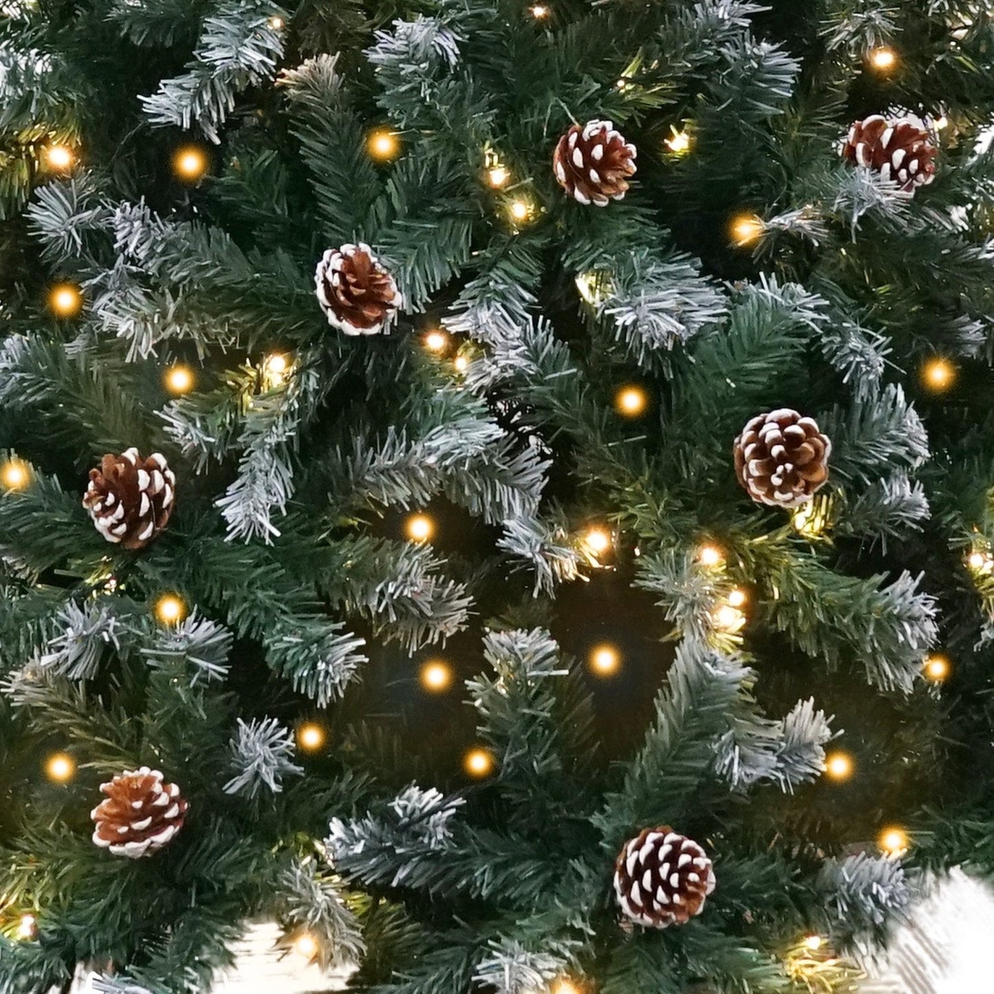 Best Value Christabelle 1.2m Pre Lit LED Christmas Tree Decor with Pine Cones Xmas Decorations ShopFrenzy