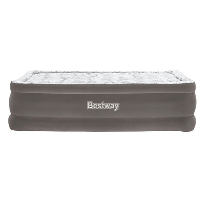 Bestway Air Mattress Bed Single Size Inflatable Flocked Camping Beds 56CM ShopFrenzy