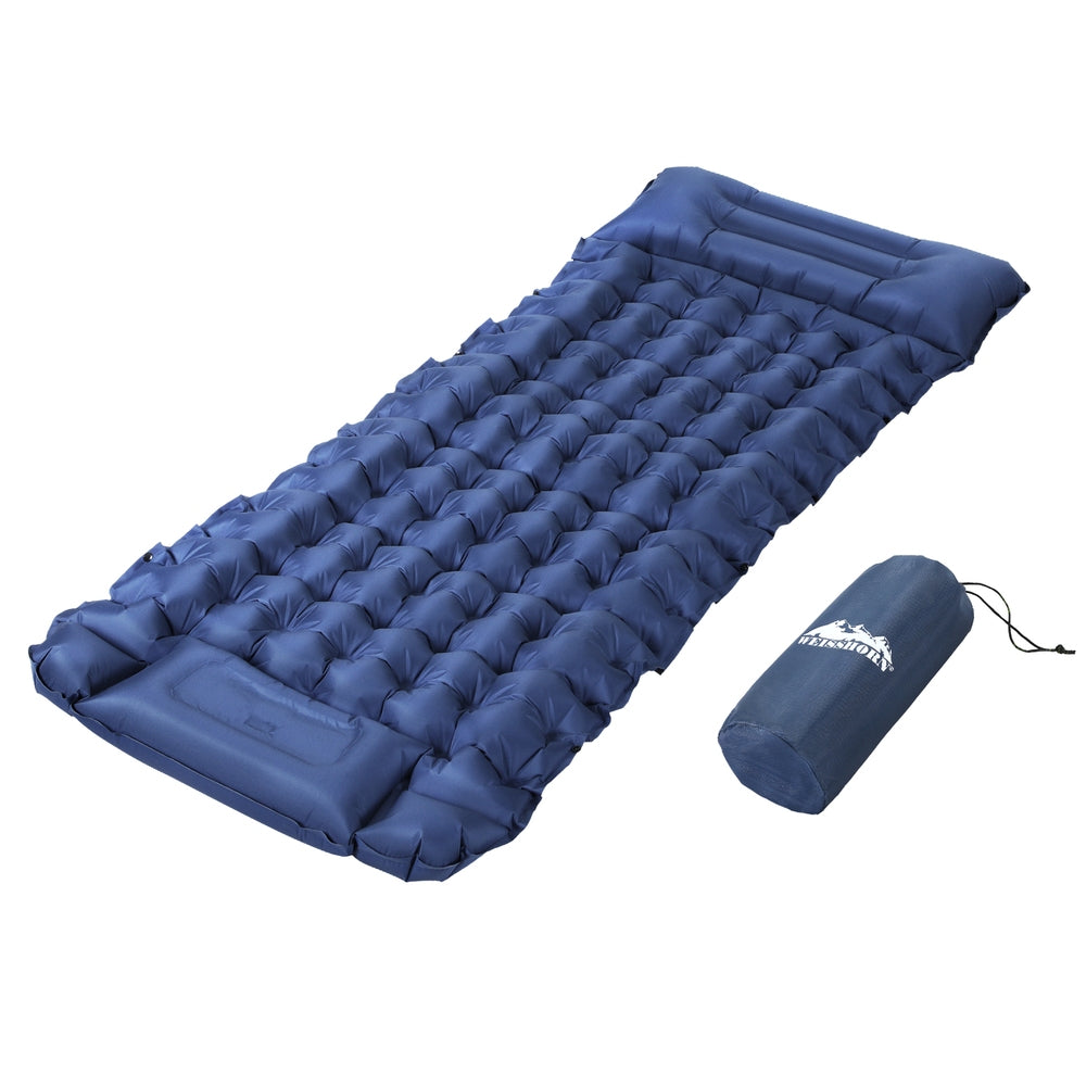 Weisshorn Self Inflating Mattress Camping Sleeping Mat Air Bed Single Pillow Bag - ShopFrenzy