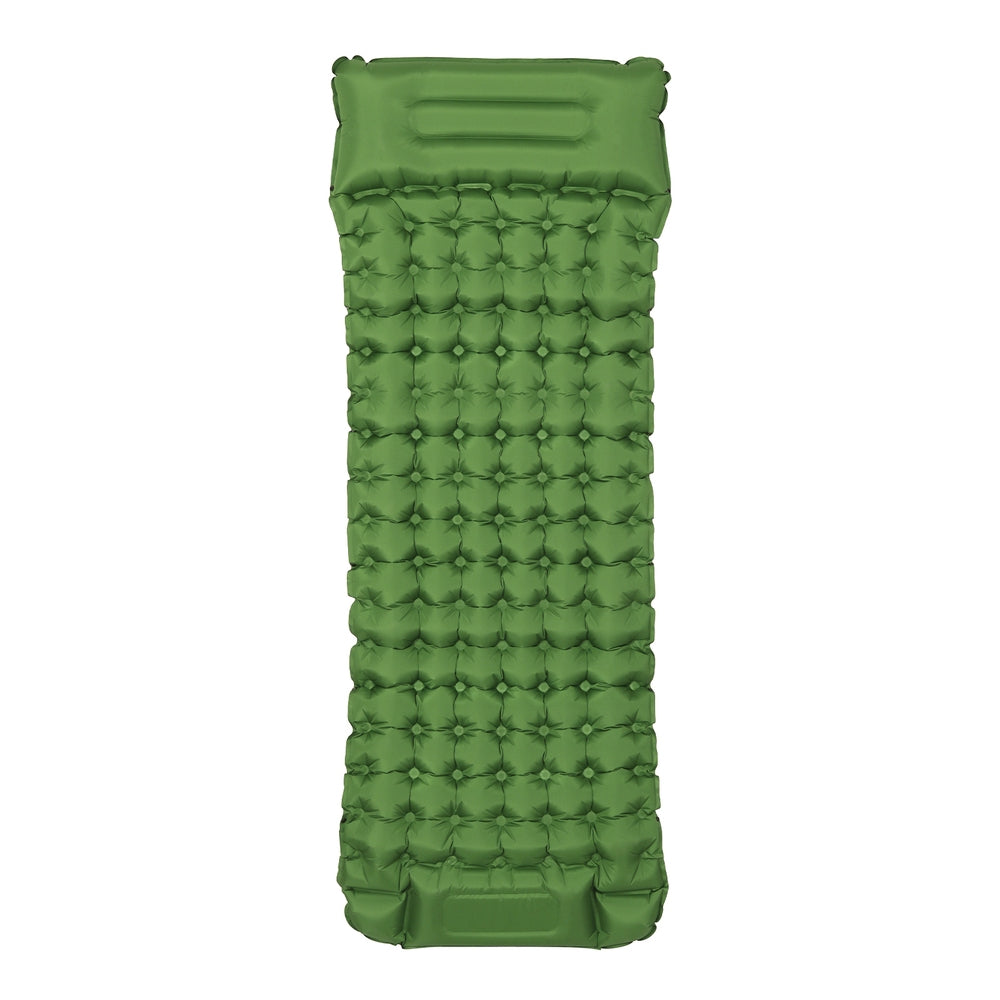Weisshorn Self Inflating Mattress Camping Sleeping Mat Air Bed Pad Single Pillow - ShopFrenzy