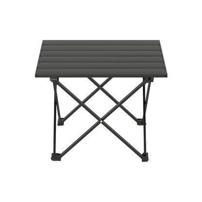Weisshorn Folding Camping Table 40CM Roll Up Outdoor Picnic BBQ Aluminium Desk - ShopFrenzy