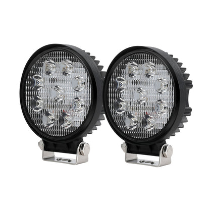 Giantz Pair LED Driving Lights 4.5 Inch Flood Spot Lights Car Truck SUV 12V 24V - ShopFrenzy