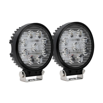 Giantz Pair LED Driving Lights 4.5 Inch Flood Spot Lights Car Truck SUV 12V 24V - ShopFrenzy