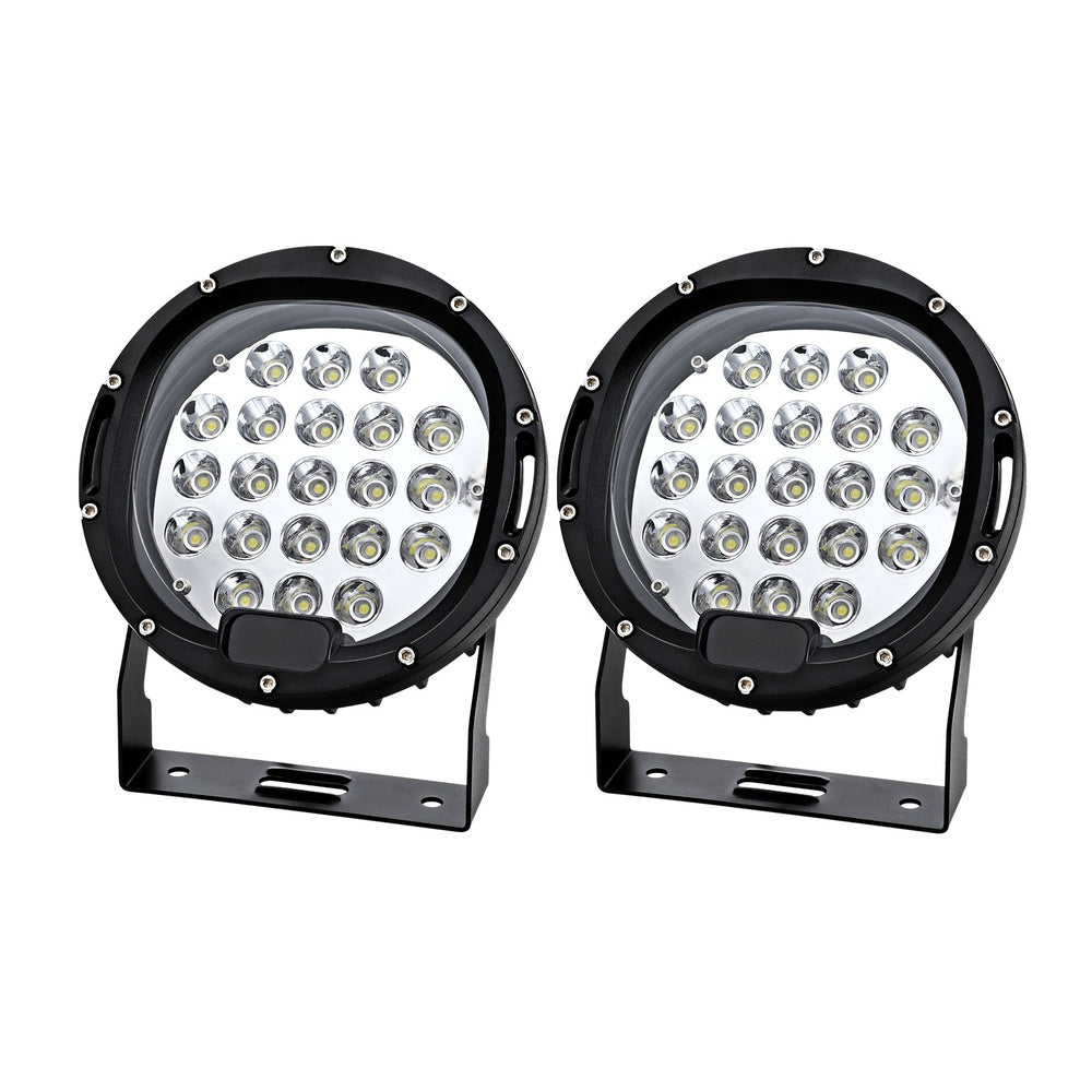 Giantz Pair LED Driving Lights 7 Inch Flood Spot Lights Car Truck SUV 12V 24V - ShopFrenzy