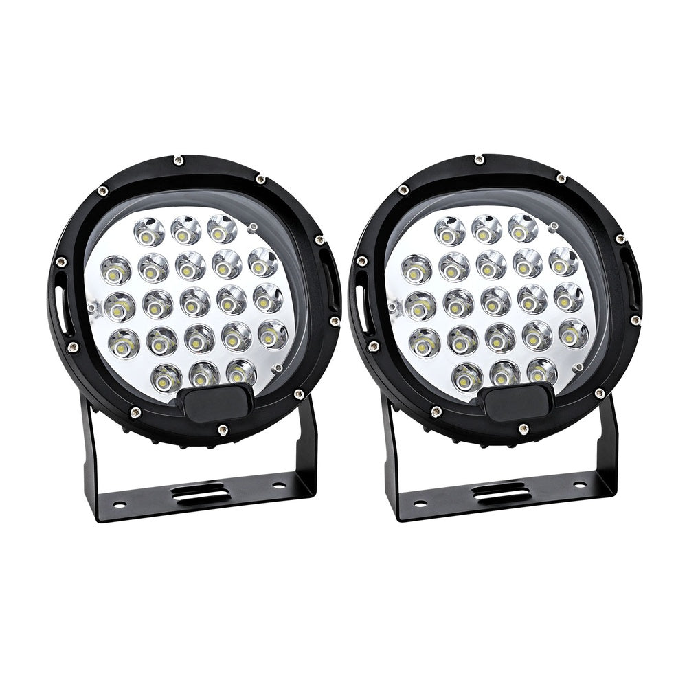Giantz Pair LED Driving Lights 7 Inch Flood Spot Lights Car Truck SUV 12V 24V - ShopFrenzy