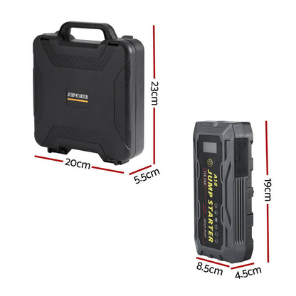 Giantz 2000A Portable Car Jump Starter 12V Lithium Battery Booster Pack Power Bank & Jumper Cables