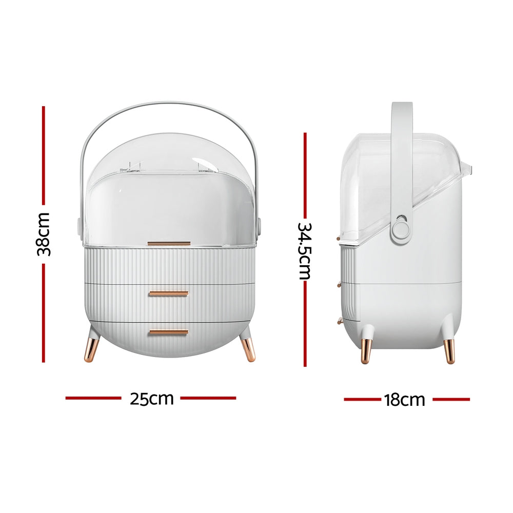 Embellir Makeup Case Portable Cosmetic Organizer Storage Box Jewellery Holder - ShopFrenzy