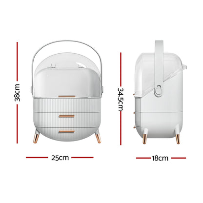 Embellir Makeup Case Portable Cosmetic Organizer Storage Box Jewellery Holder - ShopFrenzy