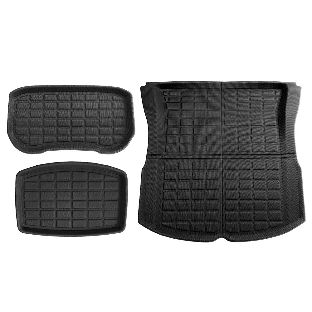 NEW Tesla Model 3 Highland 2024 Boot Liner Rear Frunk Cargo Trunk Mats Weisshorn - ShopFrenzy