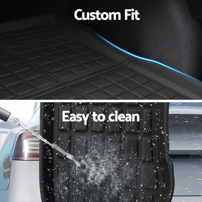 NEW Tesla Model 3 Highland 2024 Boot Liner Rear Frunk Cargo Trunk Mats Weisshorn - ShopFrenzy