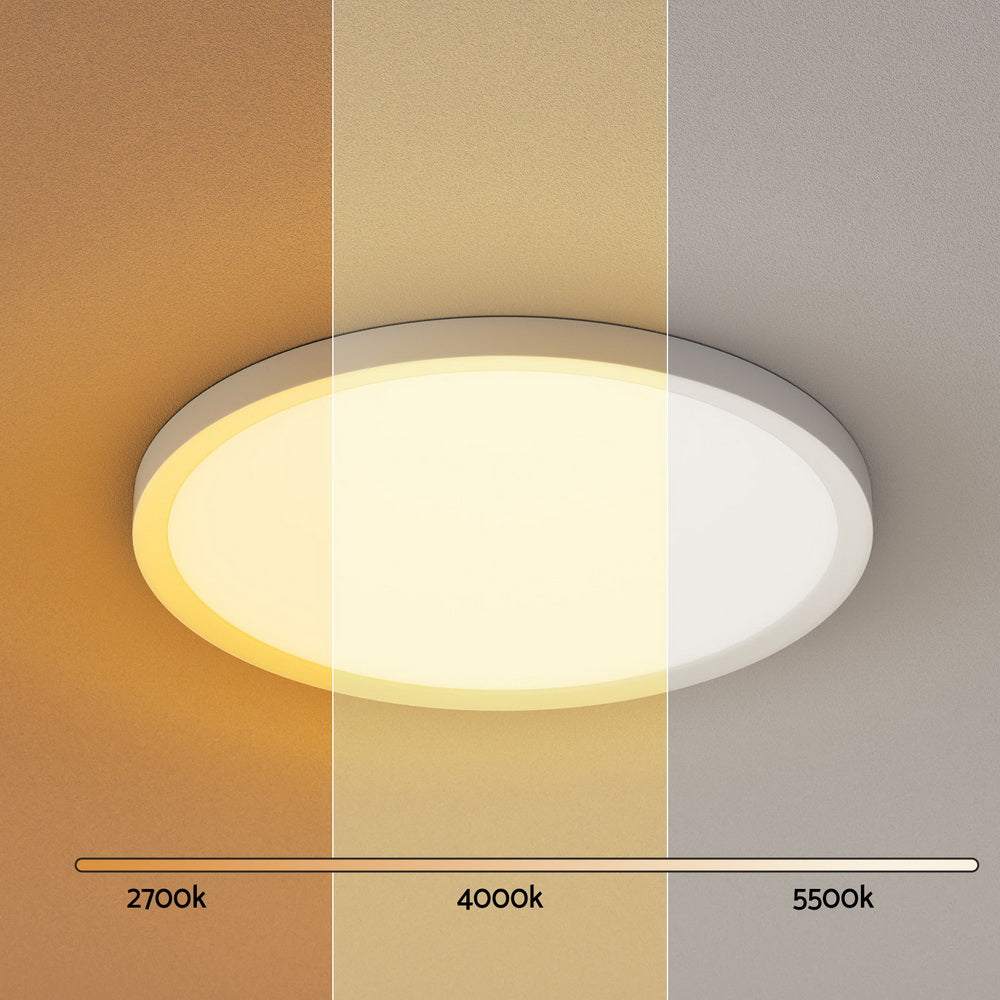 Leier Ceiling Light LED Round 31W Ultra-THIN 5CM Oyster Lamp Modern Cool/Warm - ShopFrenzy