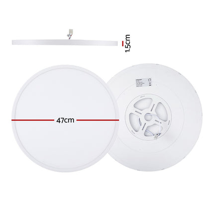 Leier Ceiling Light LED Round 46W Ultra-THIN 5CM Oyster Lamp Modern Cool/Warm - ShopFrenzy