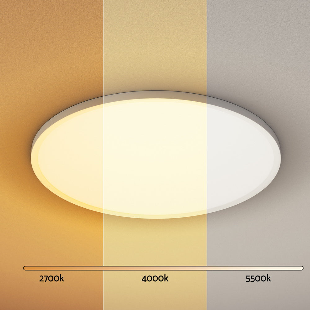 Leier Ceiling Light LED Round 46W Ultra-THIN 5CM Oyster Lamp Modern Cool/Warm - ShopFrenzy