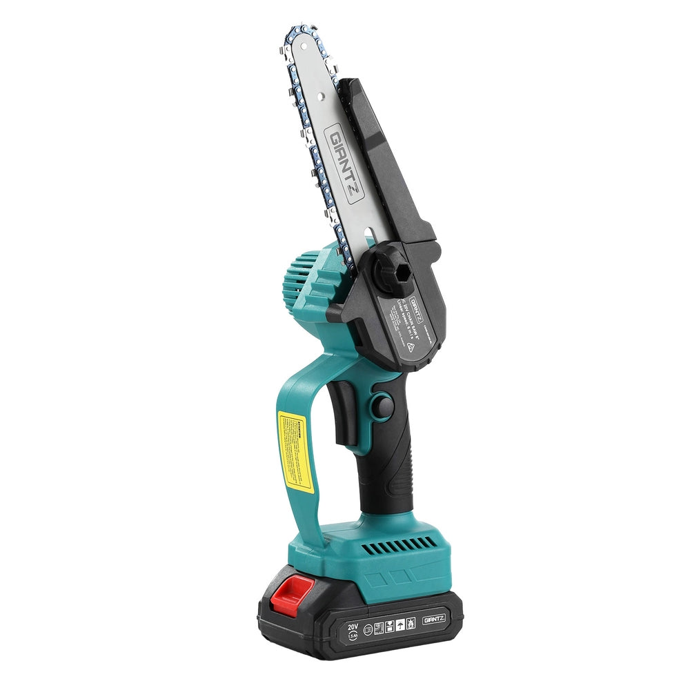 Giantz 6" Mini Cordless Electric Chainsaw Rechargeable Wood Cutter - ShopFrenzy