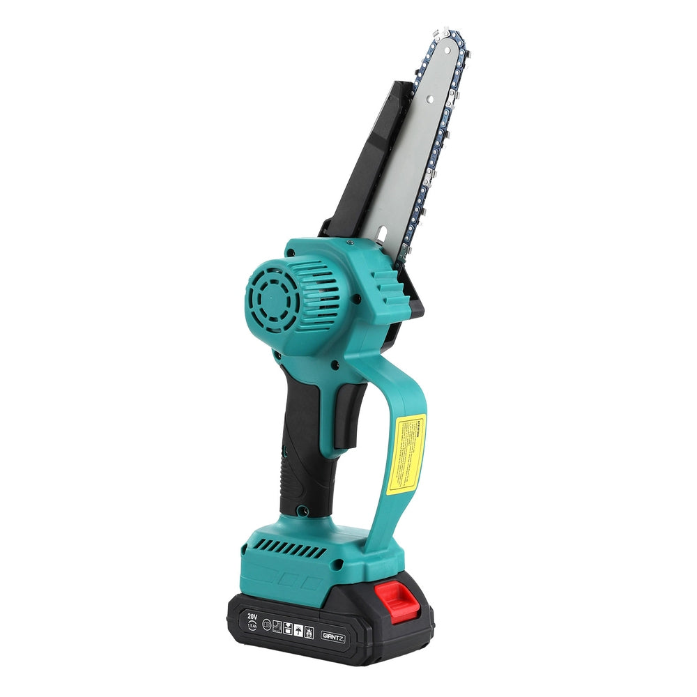 Giantz 6" Mini Cordless Electric Chainsaw Rechargeable Wood Cutter - ShopFrenzy