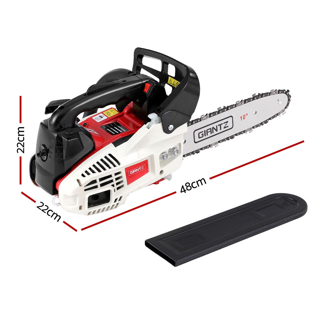 Giantz 25cc Petrol Chainsaw 10" Bar E-Start Tree Pruning Chain Saw - ShopFrenzy