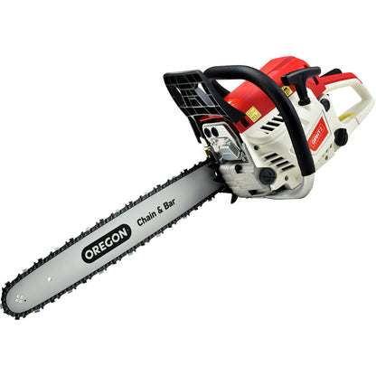 Giantz Chainsaw Petrol 52CC 20" Oregon Bar Commercial E-Start Pruning Chain Saw - ShopFrenzy