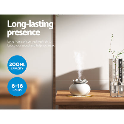 Devanti Aroma Diffuser Aromatherapy Lotus 200ml - ShopFrenzy