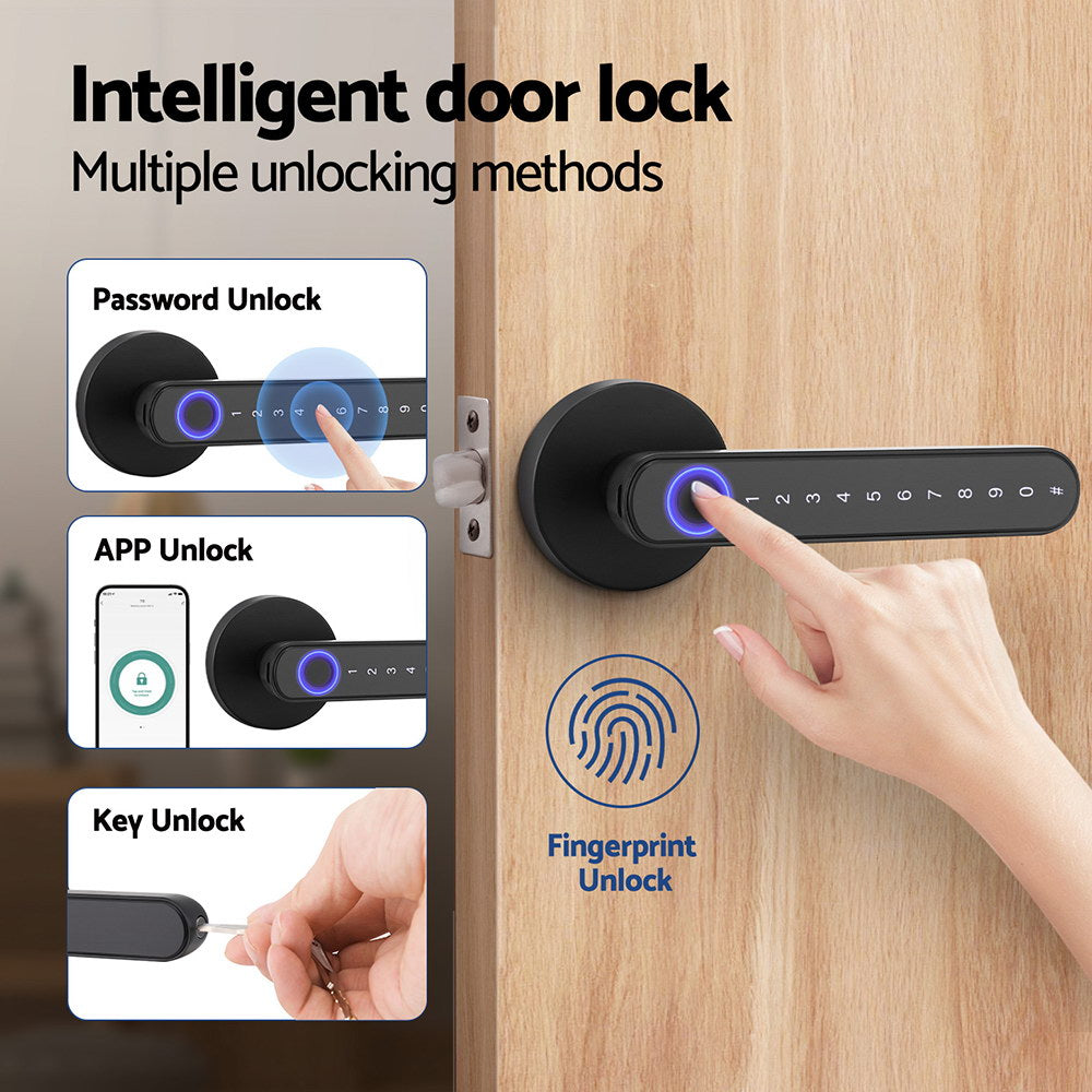 UL-tech Fingerprint Door Lock Smart Electronic Handle - ShopFrenzy